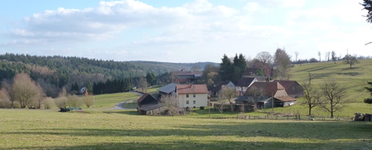 Teilansicht vom Vielbrunner Weiler Bremhof (Foto: N. Allmann)